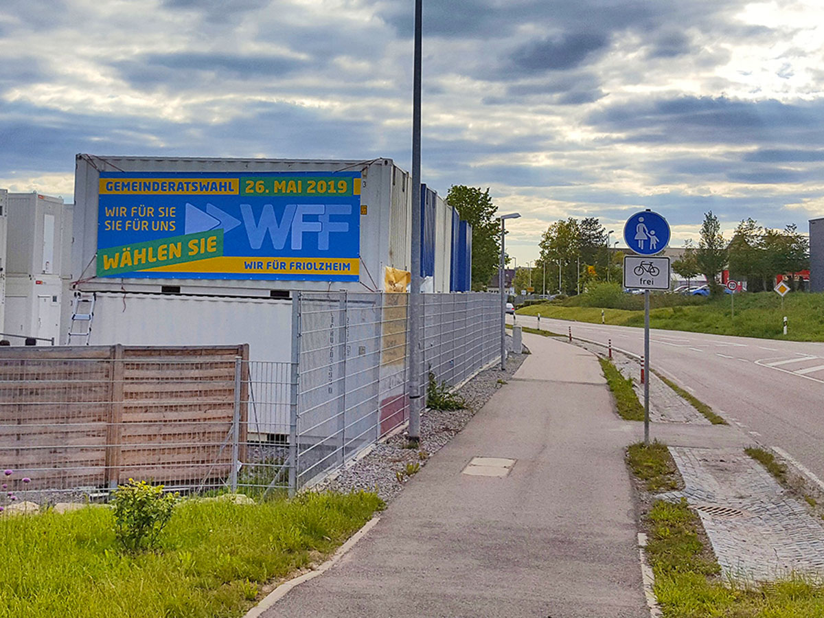 Bannerwerbung zur Wahl