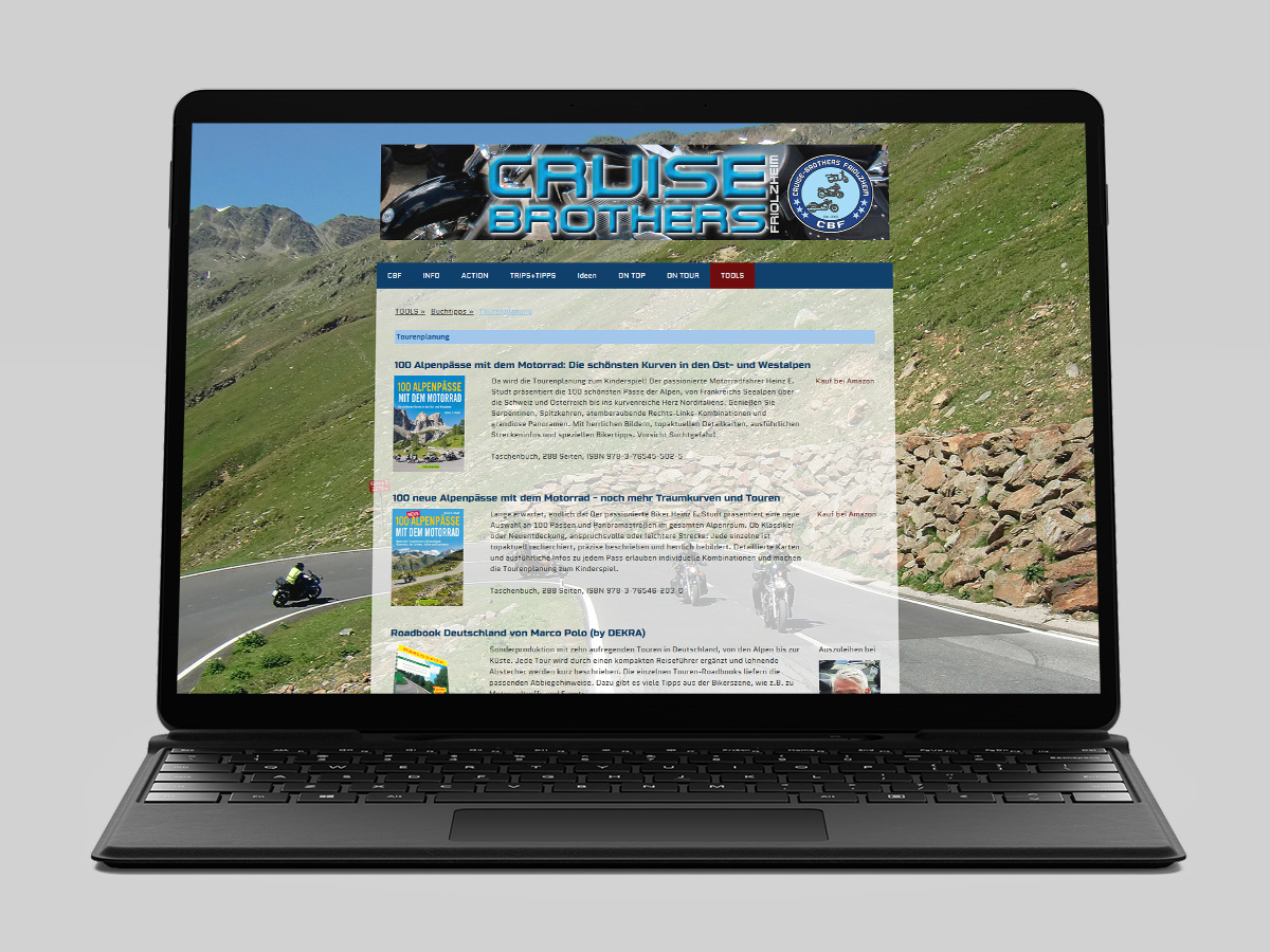 Internetseite Webseite Motorradverein