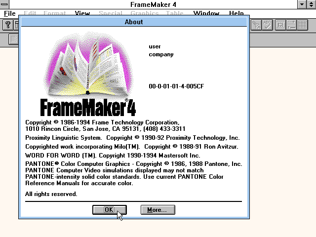 FrameMaker 4
